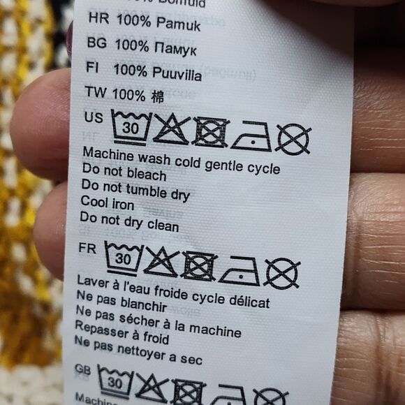 Billabong Crochet Sweater Women Size S Cream Stripes Bohemian Fall Casual - Picture 8 of 8